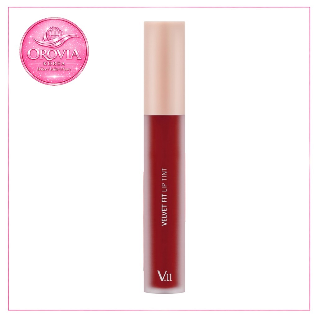 [v.11] Velvet Fit Lip Tint, 1 ชิ้น / Korean Lip Tint / Velvet Finish / ของแท้ 100% โดย OROVIA KOREA