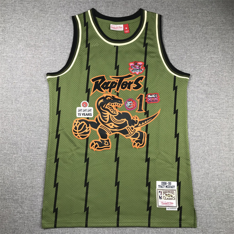 Mens Mitchell & Ness NBA Reloaded 2.0 Swingman Jersey Raptors 98 Tracy Mcgrady