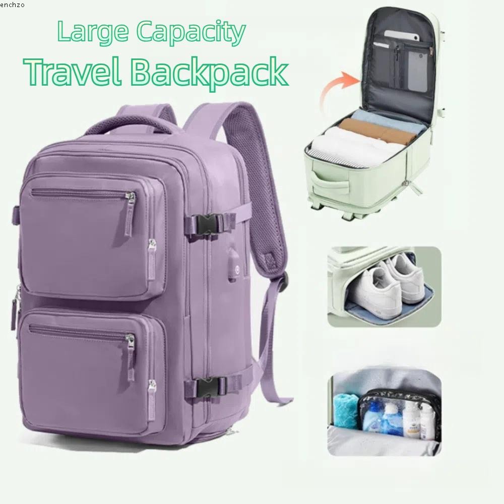 กระเป๋าเป้สะพายหลัง กันน้ำ มีที่เก็บรองเท้าและหลายช่องใส่ของ สำหรับผู้ชาย