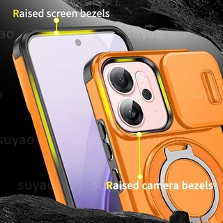 สําหรับOppo Reno 15F 15 Pro Max 14 F 14F 2025 เคสโทรศัพท์เกราะแหวนผู้ถือปลอกReno14F Reno14 Reno14Pro Reno15 Reno15F 13 13Fแม่เหล็กเลนส์ป้องกันกันกระแทกปกหลัง