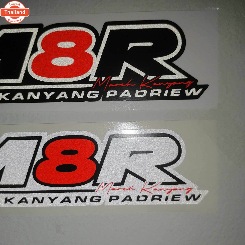 สติ๊กเกอร์ M8R งานตัดไดรคัทสะท้อนแสง