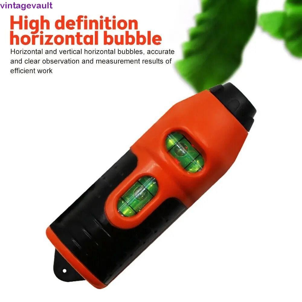 VINTAGEVAULT Mini Laser Level, with Blisters Straight Spirit Level Tool, Multi-purpose Vertical แนวน