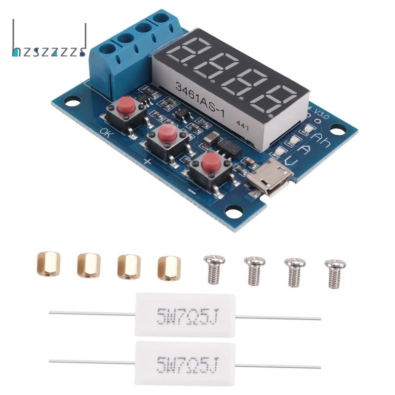 1 ชิ้น ZB2L3 สีฟ้า 18650 เครื่องทดสอบแบตเตอรี่ Discharge Meter