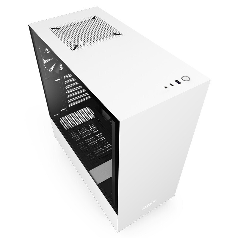 Enjie NZXT H500 อัพเกรด H510 Middle Tower ATX เดสก์ท็อป DIY เคสคอมพิวเตอร์แผงกระจกนิรภัย