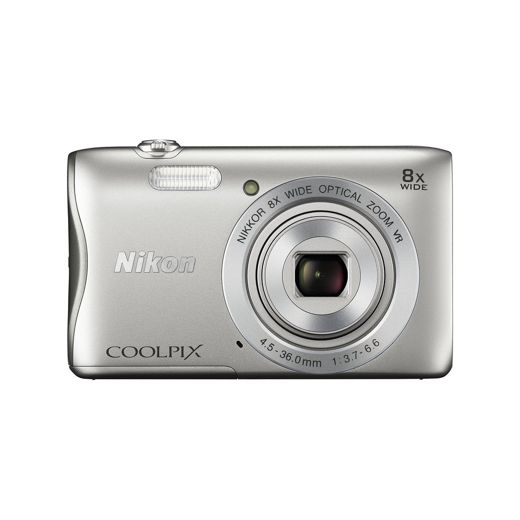 【USED】 กล้องดิจิตอล Nikon COOLPIX S3700 สีเงิน ซูมออปติคอล 8 เท่า 20.05 ล้านพิกเซล S3700SL