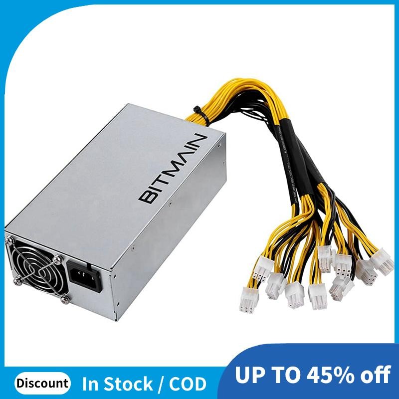 APW7 1800W PSU Bitmain Mining Power Supply สําหรับ Bitmain Antminer S9/L3 +/A6/A7/R4/S7/E9 10X PCI-E