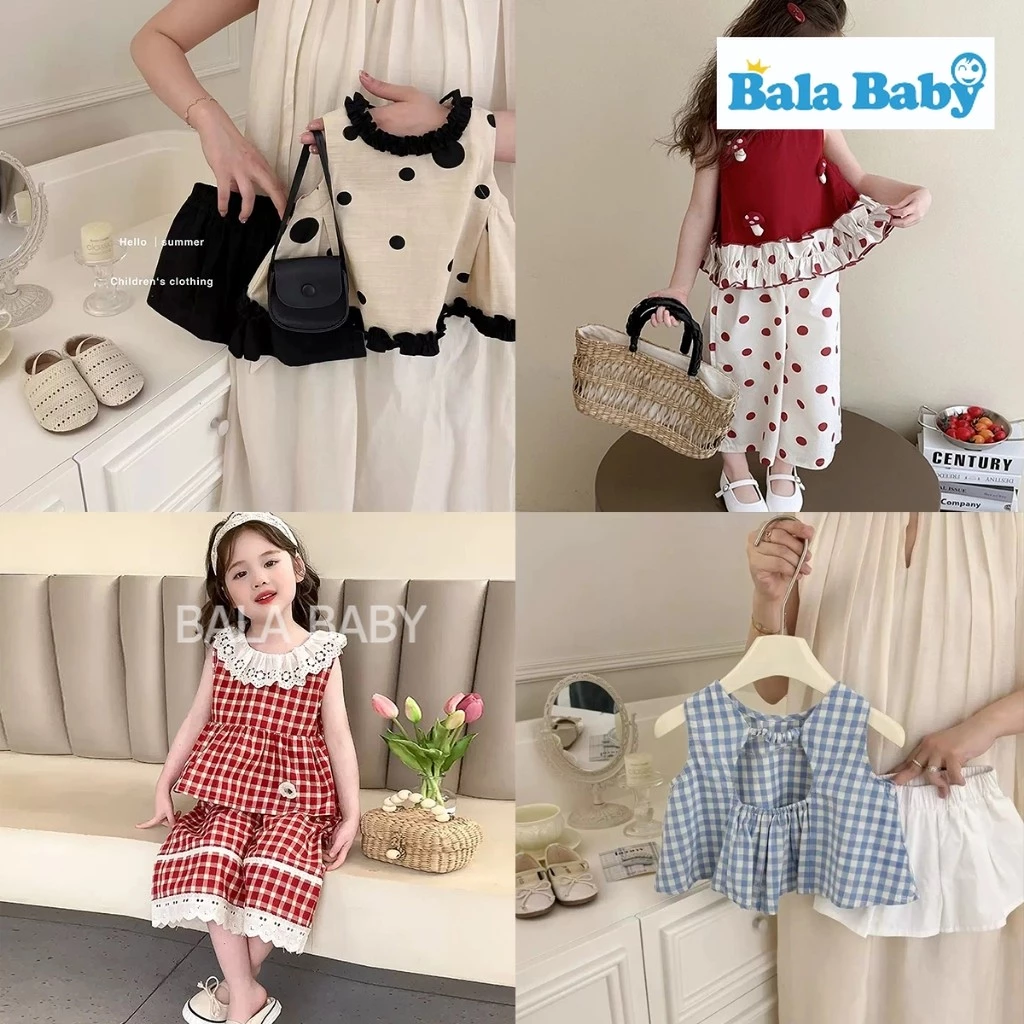 เสื้อผ้าเด็กผู้หญิง ชุดเซ็ตแฟชั่นลูกสาว ชุดเซ็ต 2 ชิ้น เสื้อ+กางเกง Size80-120cm DXT252