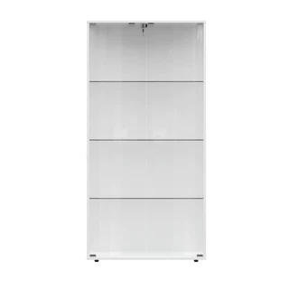 SB Design Square ตู้โชว์กระจกใส รุ่น Bebby ขนาด 80 ซม. สีขาว (80x40x162 ซม.) แบรนด์ KONCEPT FURNITURE