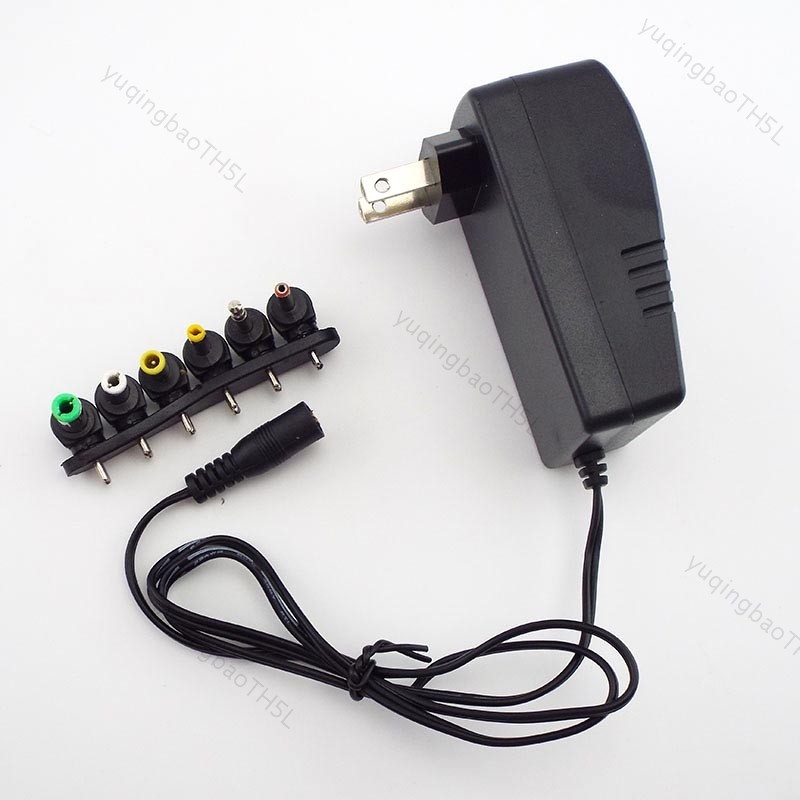 AC DC Power Adapter Universal ปรับ Charger Connector Supply พร้อมปลั๊ก 30W 3V 4.5V 5V 6V 7.5V 9V 12V