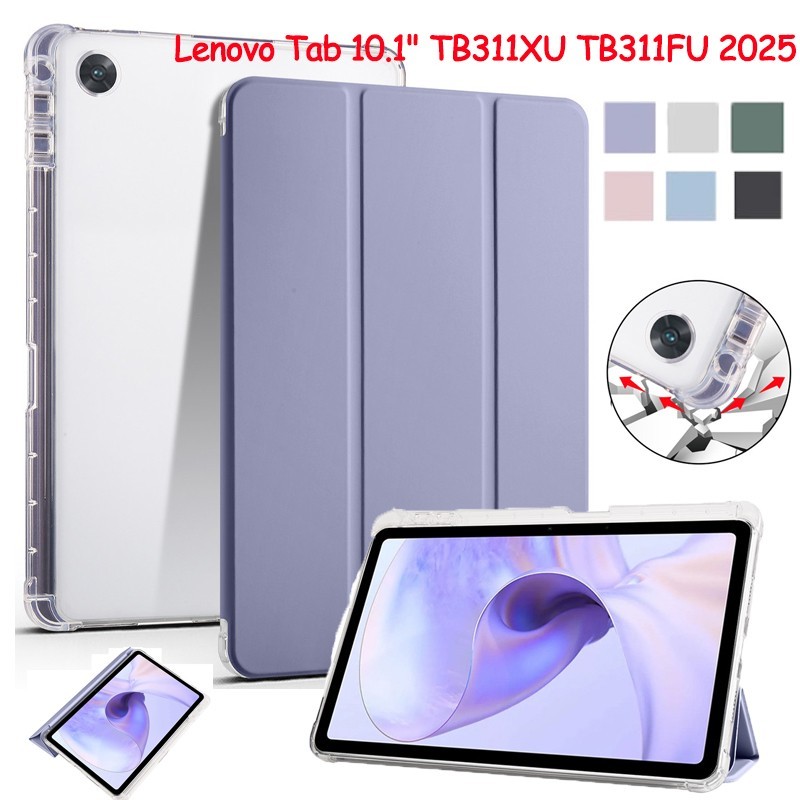 สําหรับ Lenovo Tab 10.1 "TB311XU TB311FU 2025 พร้อมผู้ถือปากกา Trifold หนังกันกระแทก