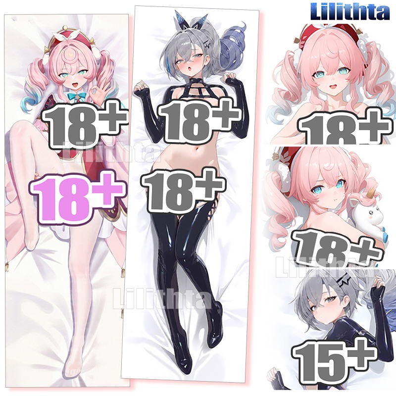 ปลอกหมอน Dakimakura สำหรับ Hyacine และ Silver Wolf พิมพ์เองตามแบบที่ต้องการ