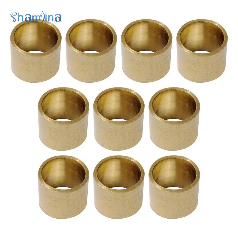 แชมจินอา ปลอกคิวทองเหลือง 10 ชิ้น สำหรับสระพูลและบิลเลียด ใช้ได้ทั้งในร่มและกลางแจ้ง