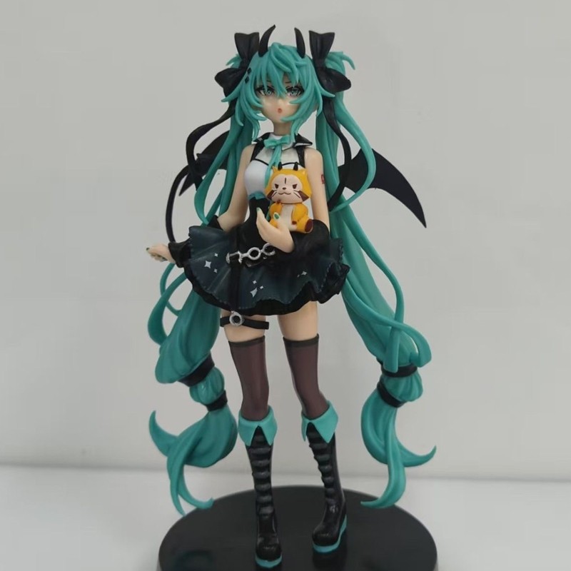 19 ซม.ใหม่อะนิเมะHatsune Mikuปีศาจน้อยRaccoon Kawaii รูปที่ 8