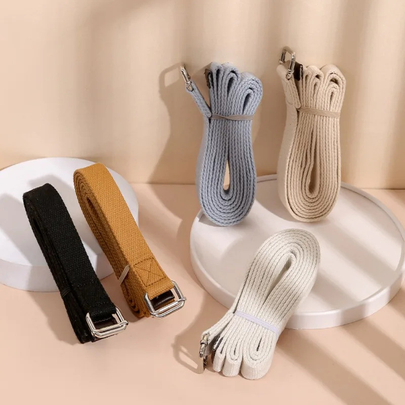 New Stretching Tension Yoga Fitness Belts Practical Portable Yoga Belt Yoga Aids Brace with Yoga Cot