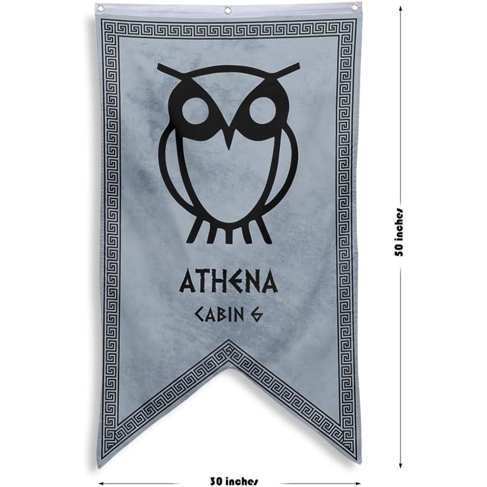 Yanbooch Cabin 6 Athena แบนเนอร์ธง Man Cave Bed Room Home Office Party Decor 30x50 นิ้ว (B) 6OX0
