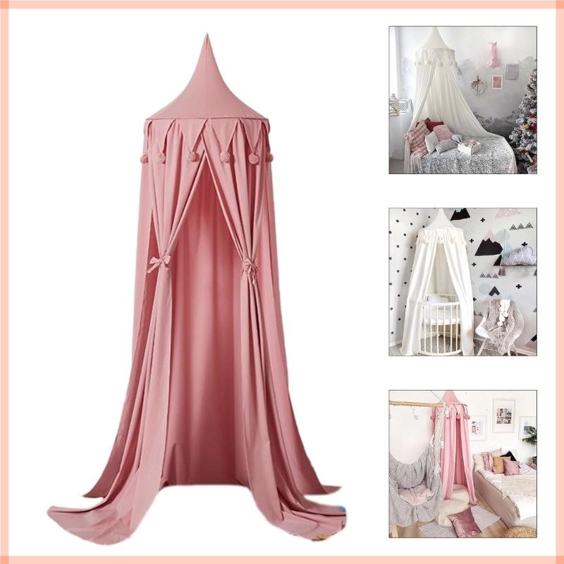 CC Bed Canopy สําหรับเด็กเด็ก Canopy Round Dome Hangings Curtain Kids Bed Canopy Net Children Play R