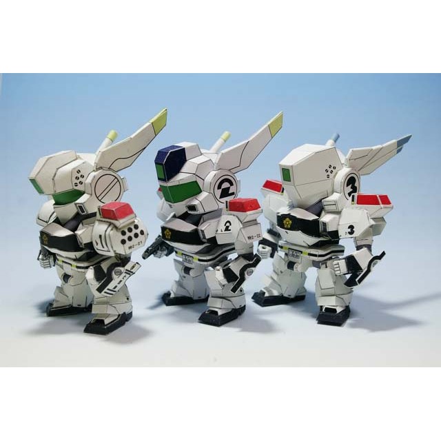 SD Mobile Police av-98 Ingram Ingram-Body Full Set 3D Paper Model DIY