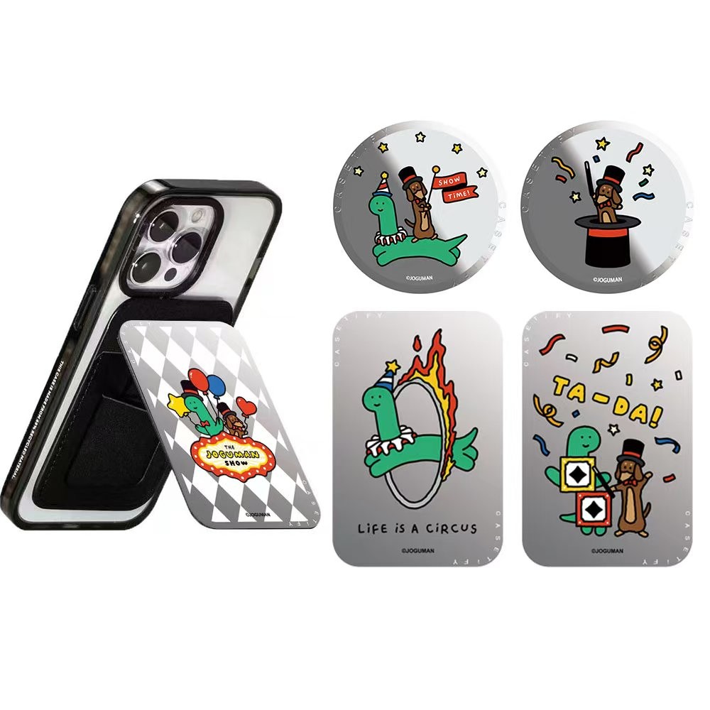 CASETiFYJOGUMANSnappy Cardholder Stand Magnetic compatible universal Grip Magnetic case mirror Telescopic พับ Huyen Dinh Grips iPhone 17 Pro MAX 17 Air