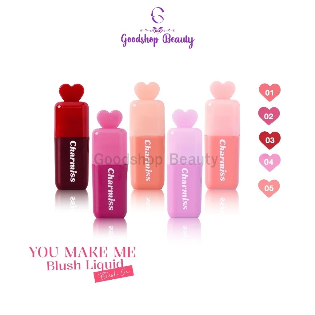 Charmiss You Make Me Blush Liquid Blush On 3.5g. บลัชน้ำมินิฮาร์ท