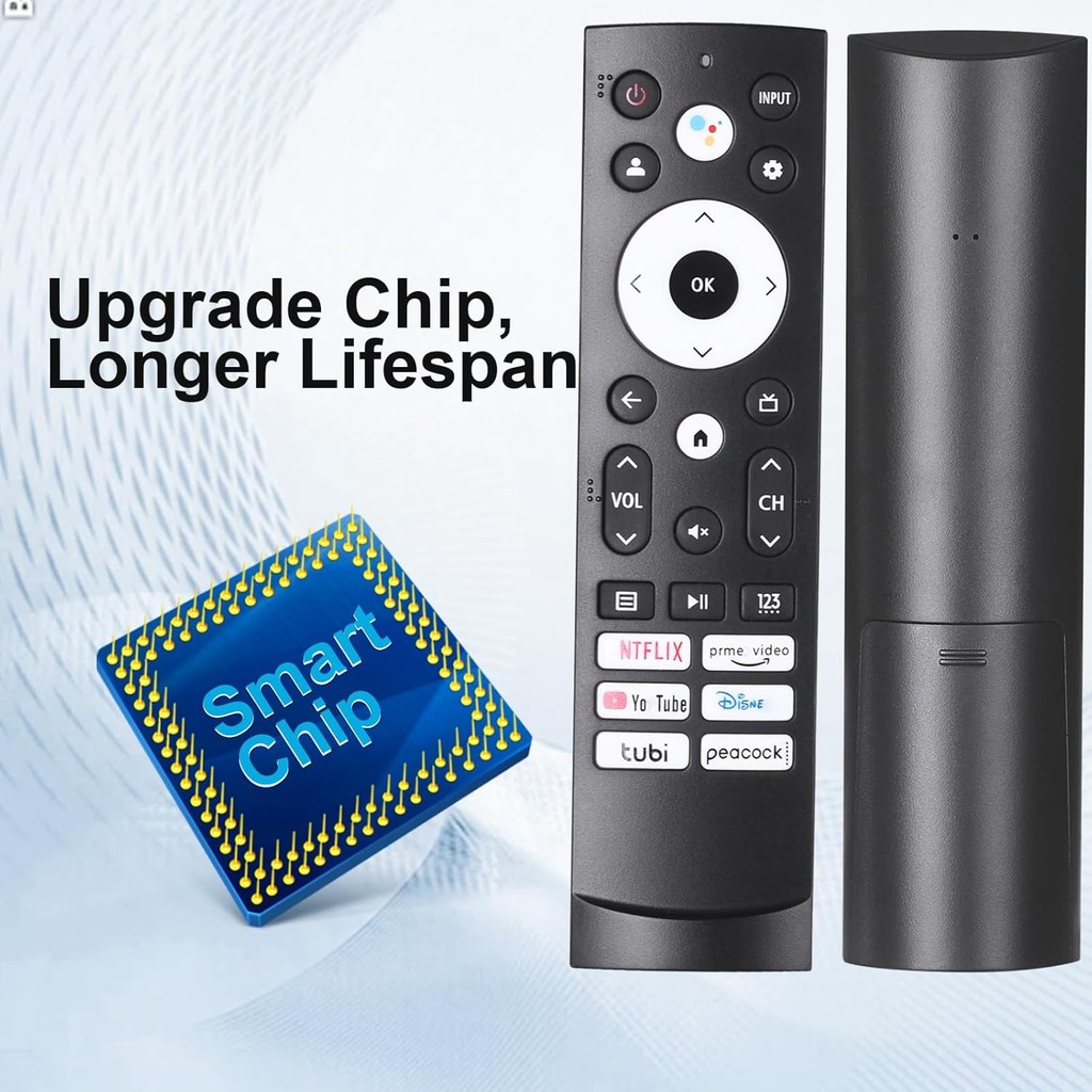 รีโมทคอนโทรลทดแทนสําหรับ Hisense Smart Google TV 65A6H 75A6H 50U6H 55U6H 65U6H 75U6H 65U8H 75U8H และ