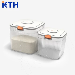 iETH ลังเก็บข้าวสาร กันชื้นกันแมลงแน่นอน! 5kg/10kg ฝาปิดหลายชั้น กดเปิดใช้ง่าย วัสดุปลอดภัย ส่งฟรี