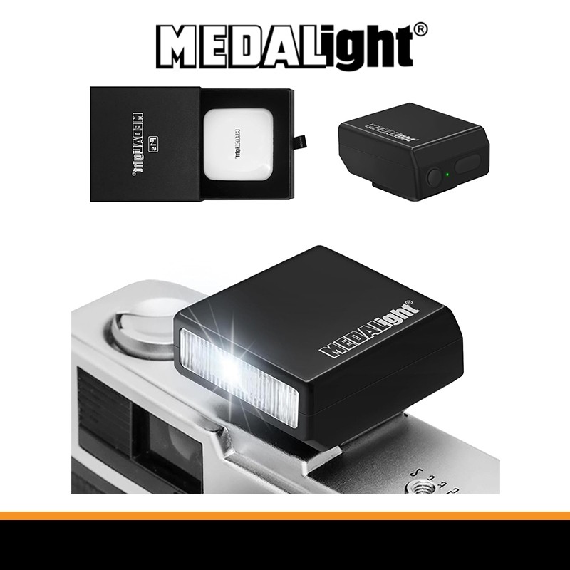 พร้อมส่ง MEDALight F1s Mini Flash Camera Head พร้อมแบตเตอรี่ในตัว 1 ปี Zero Warranty Camera Flash Ri