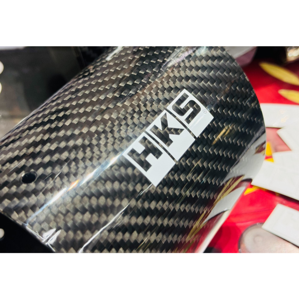 สติ๊กเกอร์ Sticker HKS Exhaust pipe stickers ติดท่อไอเสีย HKS ติดปลายท่อ Carbon ติดอุปกรณ์ laptop แก้วน้ำ สติ๊กเกอร์แท้