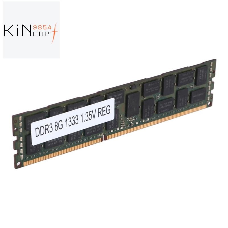 8GB DDR3 1333MHZ Ecc Ram หน่วยความจํา PC3L-10600R 1.35V 2RX4 REG Ecc RAM สําหรับเซิร์ฟเวอร์เวิร์กสเต