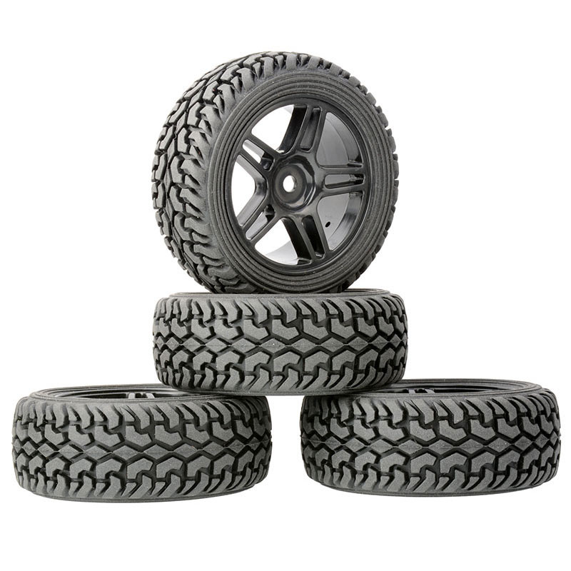 RC 905-8019 ขอบพลาสติก & Rally ยาง 74 มม.สําหรับ 1/10 Flat Run to Rally ยาง / 1/16 Rally ยาง