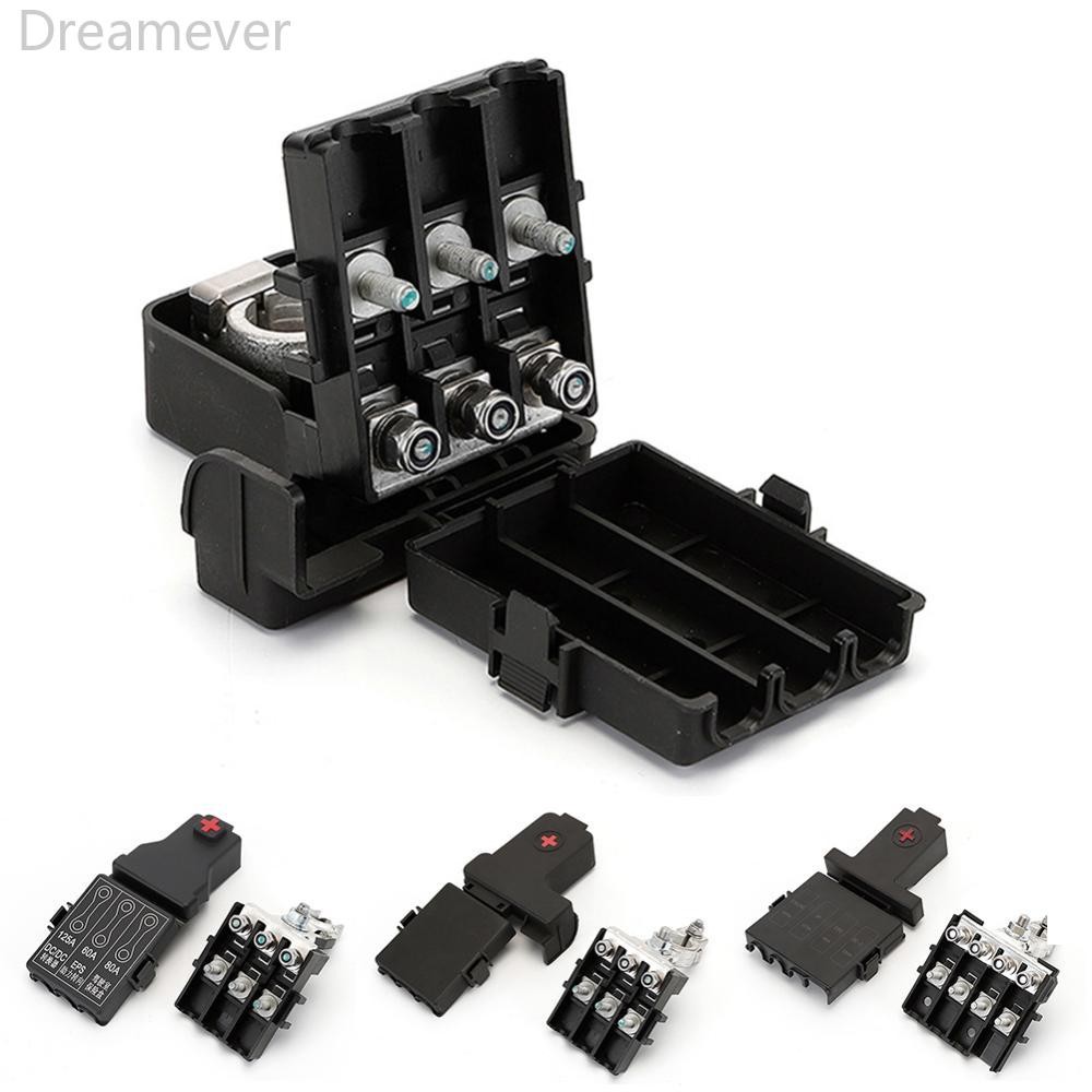 Dreamever 3-Way/4-Way ใหม่พลังงานแบตเตอรี่รถยนต์ฟิวส์กล่อง Positive Bus Bar รถยนต์ไฟฟ้า Power Distri