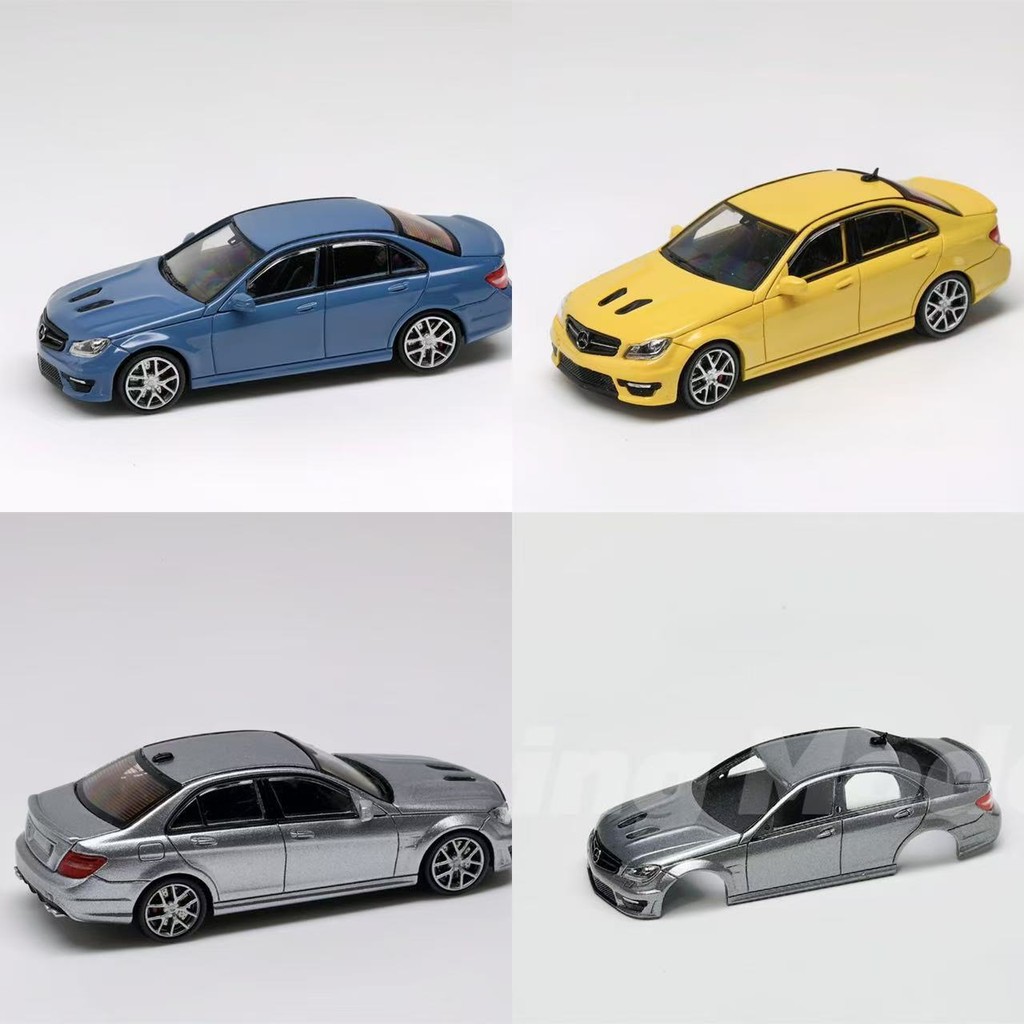 KING MODEL 1: 64 Benz AMG C63 W204 507 รุ่นรถคอลเลกชัน