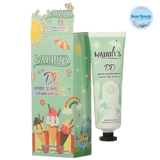 (1หลอด) Walnut's DD Body Sunscreen Lotion SPF50 PA+++ 135g. วอลนัท ดีดี บอดี้ ซันสกรีน โลชั่น spf50