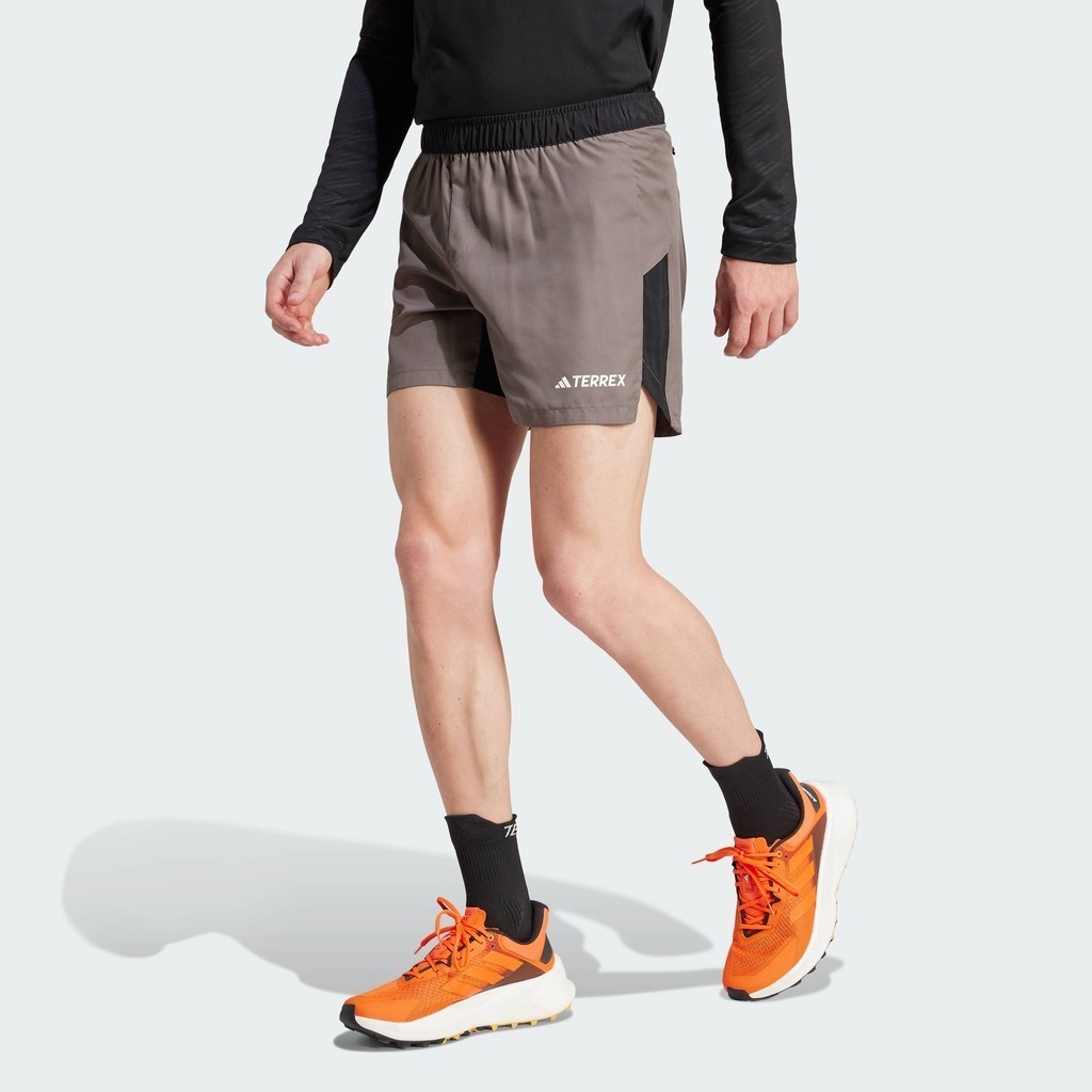 adidas Running Terrex Multi Trail Running Shorts Men Brown IT7913