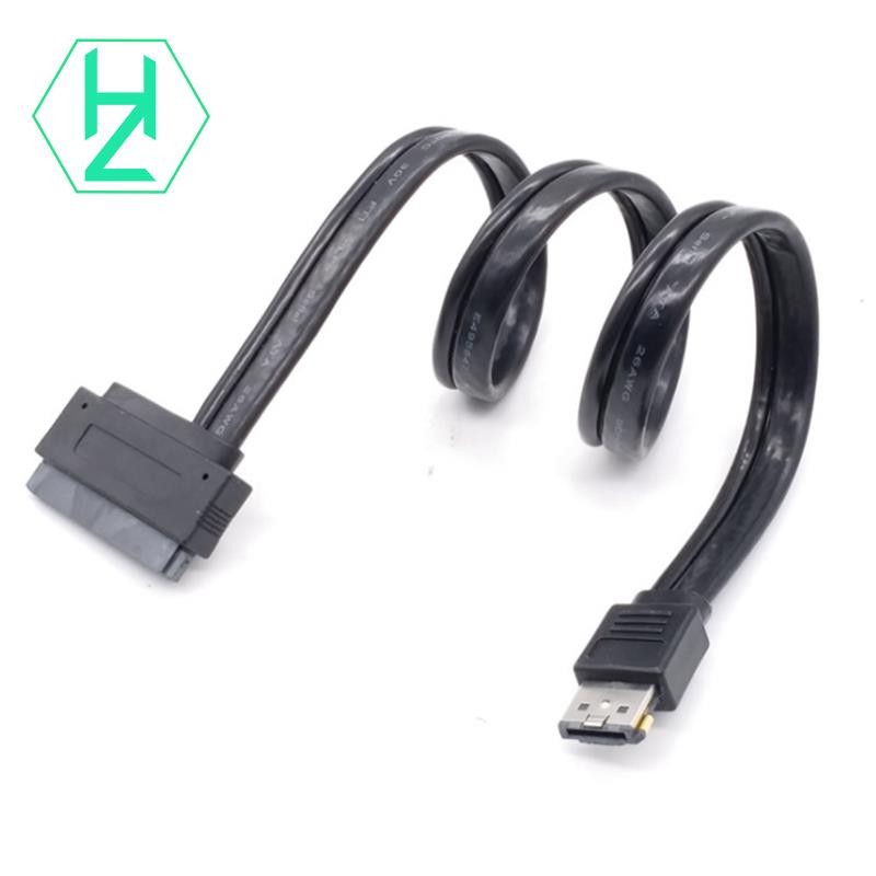 7 +15Pin SATA HDD to Power ETA อะแดปเตอร์ Esata USB 2.0 5V 12V Combo ถึง 2.5 นิ้ว 3.5 นิ้ว 22Pin Sat