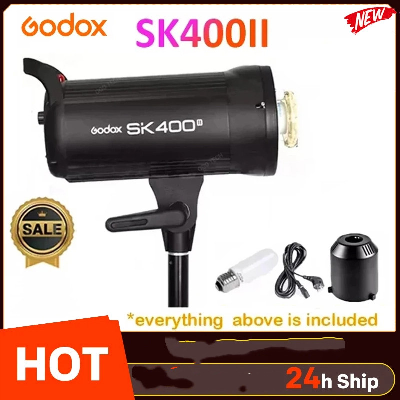 Godox SK400II SK400 II Professional Compact 400Ws สตูดิโอแฟลชสตูดิโอถ่ายภาพ Pk Godox 150WII แฟลช God