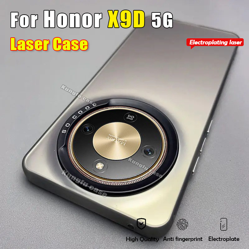 เลเซอร์ปลอกสีสันสําหรับ Honor X9D X9C HonorX9D 5G 2025 สแควร์กันชนกรณีแฟชั่นคู่นุ่มกันกระแทกกล้องเลนส์ป้องกันปลอกปกหลัง