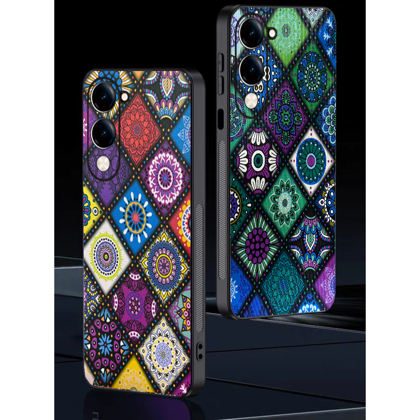 เคสสําหรับ Vivo Y04 Y04S Y29S Y29t สไตล์จีน TPU Edge Anti-Drop เคสโทรศัพท์