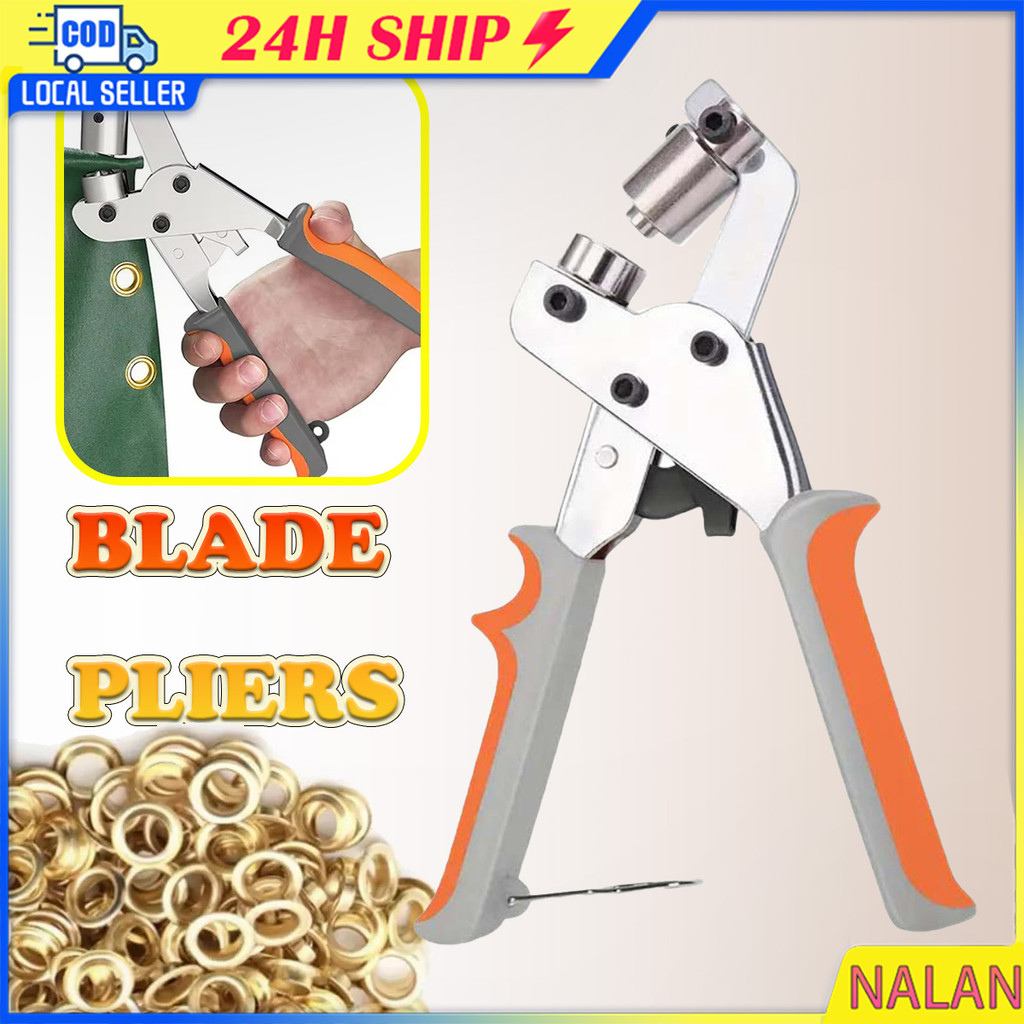 ร้านอยู่กทม.10mmคีมตาไก่ DIY กระดุม 200ชิ้น น้ำหนักเบามือ ใช้ได้ง่าย สําหรับรองเท้า หนัง เสื้อผ้า หัตถกรรม และกระเป๋า