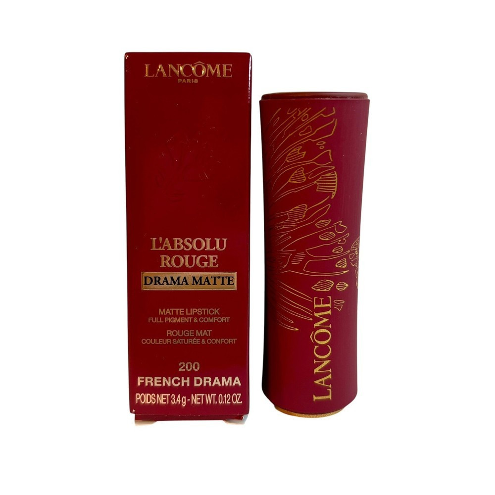 LANCOME L Absolu Rouge DRAMA Matte Lipstick 200 FRENCH DRAMA UUJL