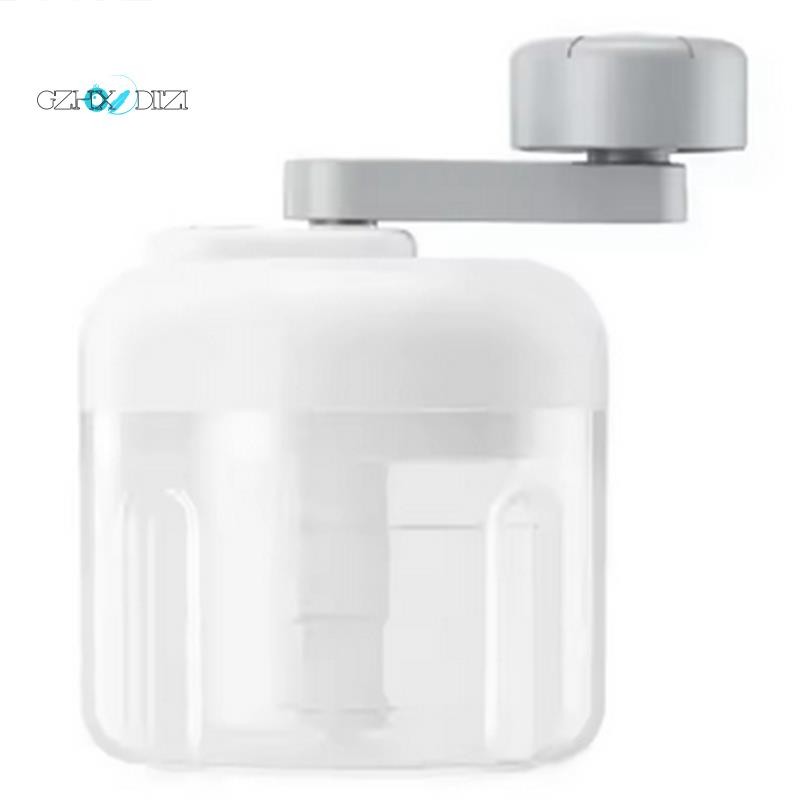 GzhxdiiziFood Chopper พร้อมภาชนะ Ood Chopper คู่มือ Hand Manual Food Chopper สีขาว 250ML