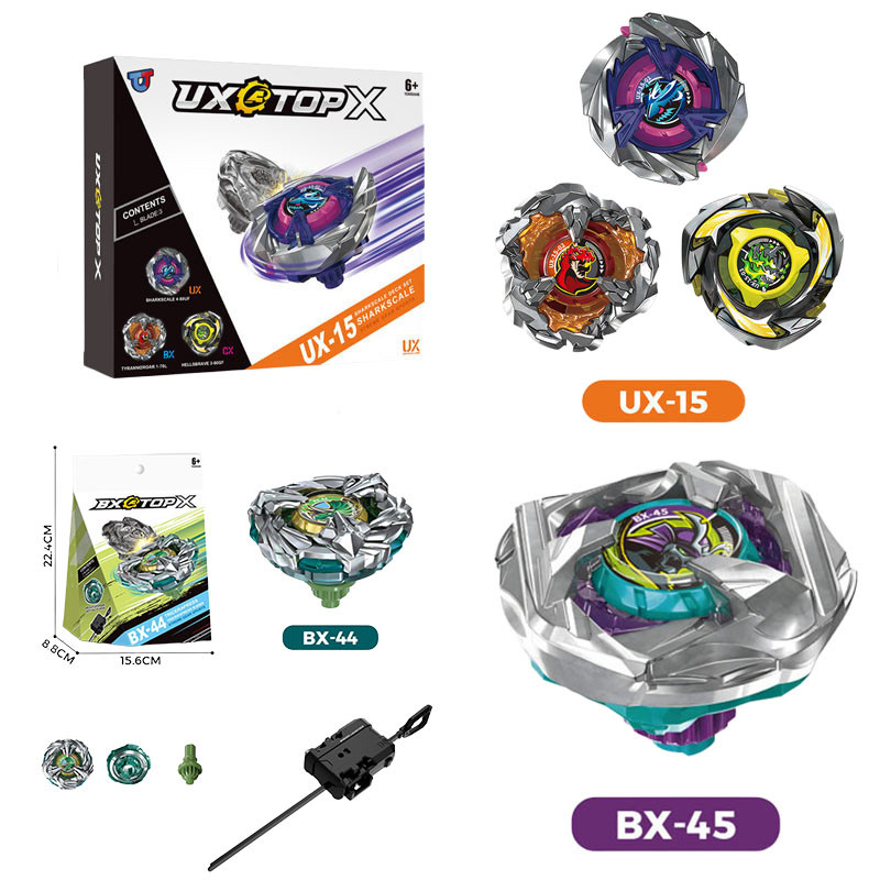Beyblade X UX-15 Shark Scale Deck Set CX-00 CX-07 Pegasus Blast Kids Battle ของเล่นของขวัญ
