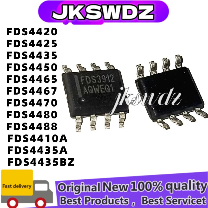1-5PCS FDS6675BZ FDS6680A FDS6681Z FDS6676AS FDS6679AZ FDS6690A FDS6682 FDS6690AS SOP-8 ชิป ic