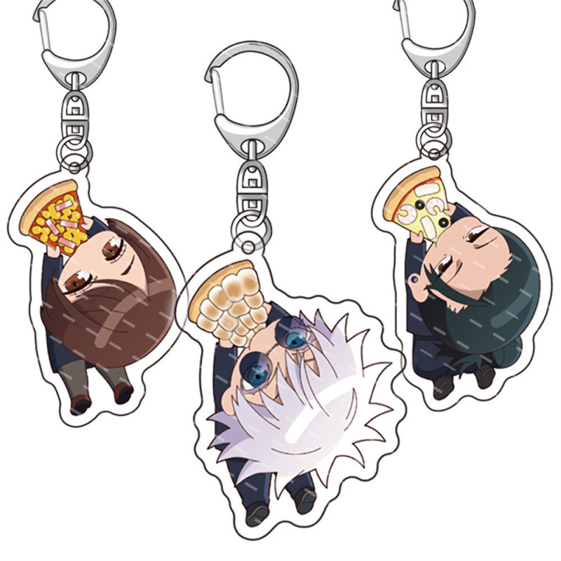Hot ryomen Sukuna พวงกุญแจอะคริลิค Eto Suguru fushigurmeumi Satoru Gojo พวงกุญแจอะนิเมะ jujutsu keyr