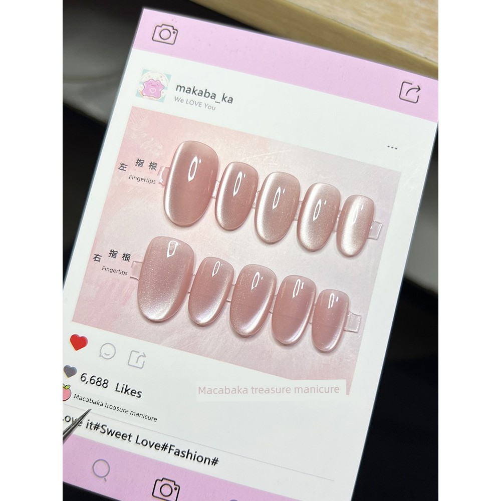 เล็บปลอม pvc เล็บปลอมสำเร็จรูปยาว เล็บปลอม Shallot Jade Finger] Maca Bagua Handmade Wear Nails Clean