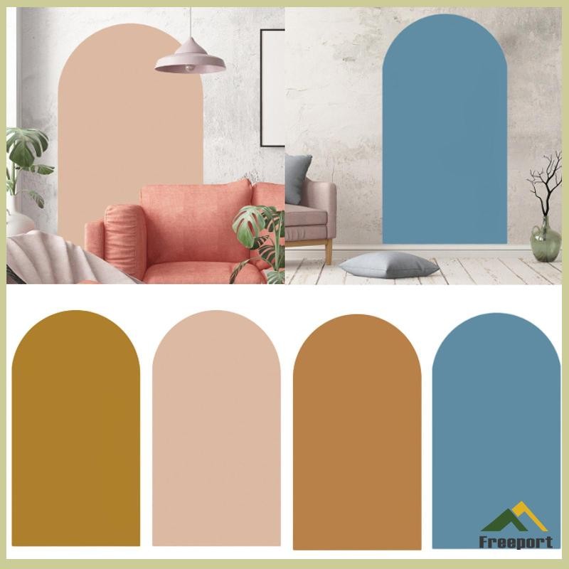 สติกเกอร์ผนังทรงโค้ง Boho Arch จาก PVC สำหรับตกแต่งห้องรับประทานอาหาร
