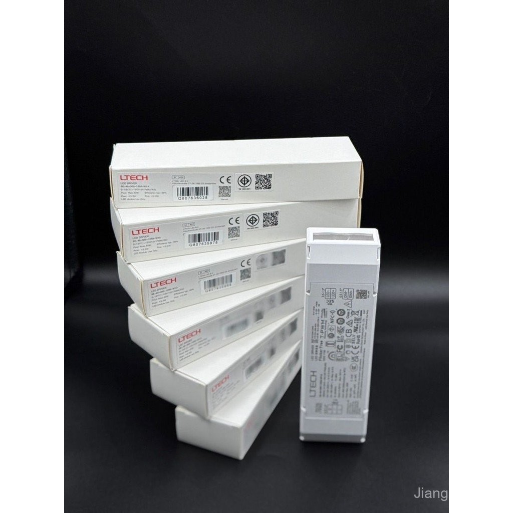 LTECH 40W 300-1050mA NFC CC DALI DT6 DT8 ไดร์เวอร์ LED;100-240V Dali-2 กระแสไฟคงที่ Tunable White Dr