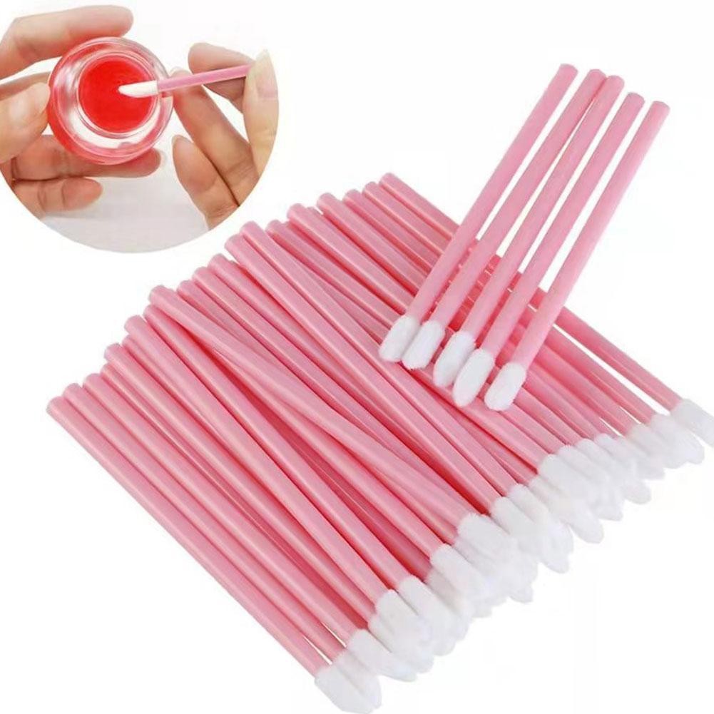 แปรงทาปากแบบใช้แล้วทิ้ง แปรงแต่งหน้าขนตา มาสคาร่า Extension Lash Cosmetic Wands Set N7q5