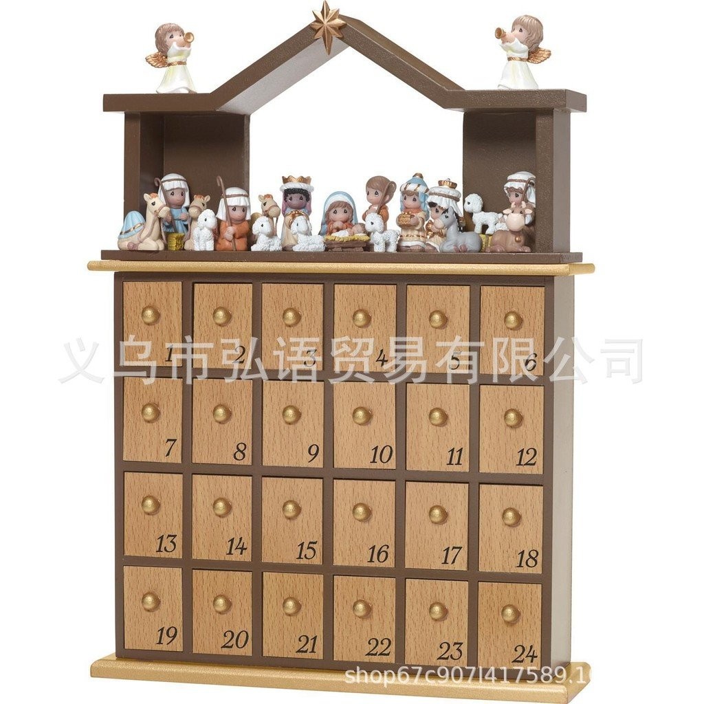 ตกแต่งผู้ผลิตชุด Birth of Life ตัวละครผู้ผลิตรูปปั้นตกแต่งฉากเรซิ่นแกะม้าตกแต่งบ้าน 7C2N