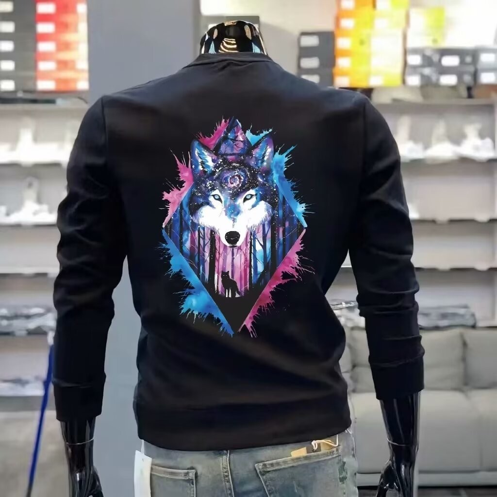 2025 High-End แขนยาว 23 เสื้อสวมหัวเสื้อกันหนาวผู้ชายพิมพ์ newins2025NEW หลวมฤดูใบไม้ร่วงฤดูหนาวสไตล