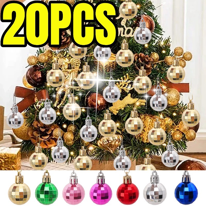 Premium Xmas Colourful Grid Ball - Shatterproof Christmas Electroplated ลายสก๊อต Bauble Balls - ตกแต่งแขวนสไตล์สําหรับ Garden​